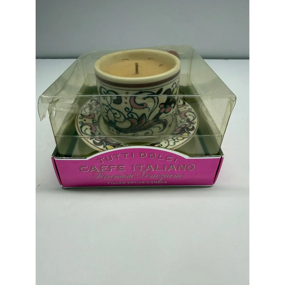 Tutti Dolci Tiramisu Veneziano Caffe Italiano Votive Candle Cup